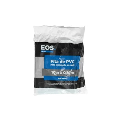 Fita PVC EOS Preta 10m Linear x 0.10m