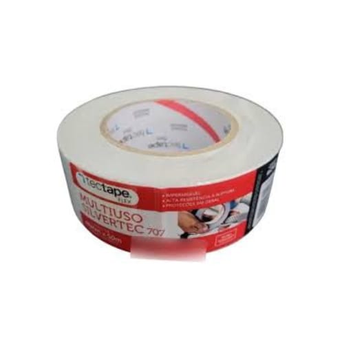 Fita Silver Tape Multiuso Sivertec 707 Pu 48mm X 50m Branca – TecTape Flex